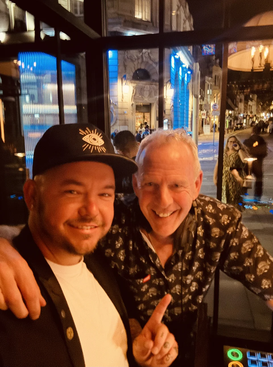 Phil pictured with a guest at an event